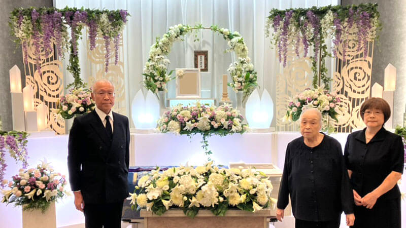 家族でゆっくりと見送ることができ感謝しています。